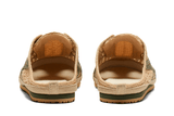 Vista frontal do Onitsuka Tiger Onitsuka Tiger Mexico 66 Sabot Beige Green mostrando biqueira e costuras