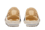 Vista superior do Onitsuka Tiger Onitsuka Tiger Mexico 66 Sabot Cream Mako Blue mostrando abertura, lingueta e cadarços