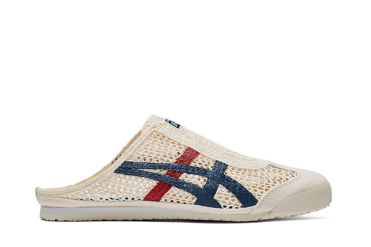 Tênis Onitsuka Tiger Mexico 66 Sabot Cream Mako Blue Bege