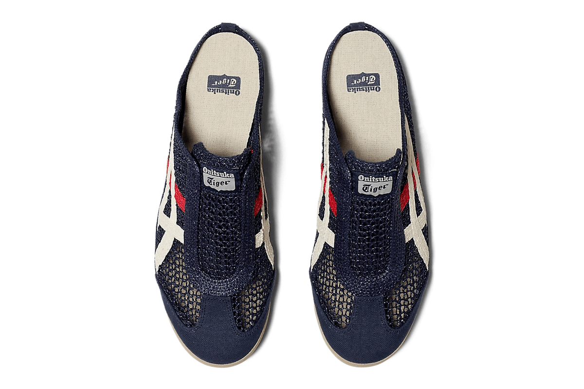 Tênis Onitsuka Tiger Mexico 66 Sabot Iron Navy Cream Azul por R