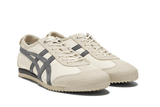 Vista superior do Onitsuka Tiger Onitsuka Tiger Mexico 66 SD Birch Metropolis mostrando abertura, lingueta e cadarços