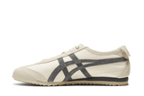 Vista lateral do Onitsuka Tiger Onitsuka Tiger Mexico 66 SD Birch Metropolis mostrando design do cabedal e logo da marca