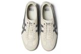 Vista frontal do Onitsuka Tiger Onitsuka Tiger Mexico 66 SD Birch Metropolis mostrando biqueira e costuras