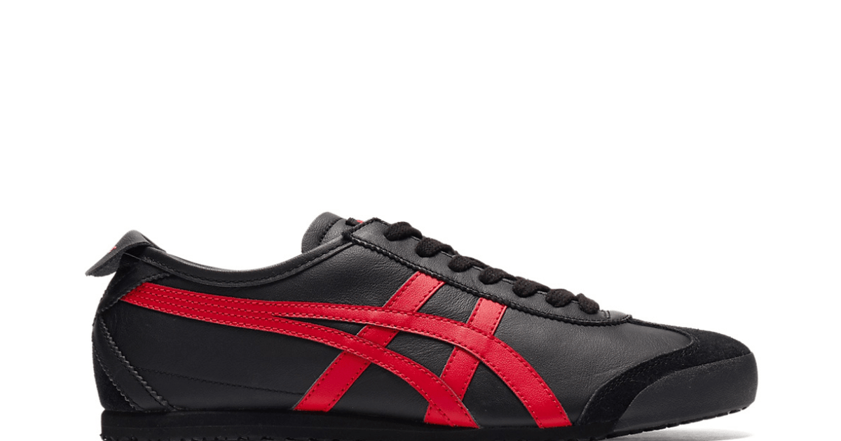 tj　Onitsuka Tiger MEXICO 66 SD Tênis Onitsuka Tiger Mexico 66 SD Black Classic Red | LK Sneakers