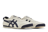 Vista frontal do Onitsuka Tiger Onitsuka Tiger México 66 SD Birch Peacoat mostrando biqueira e costuras
