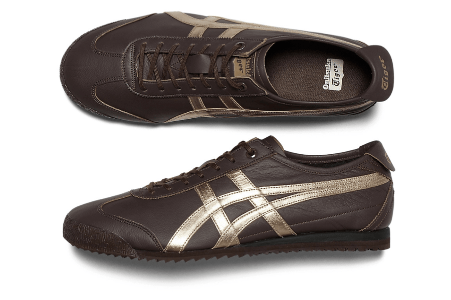 Tênis Onitsuka Tiger Mexico 66 SD Licorice Brown Champagne Marrom Tênis Onitsuka Tiger Mexico 66 SD Licorice Brown Champagne Marrom