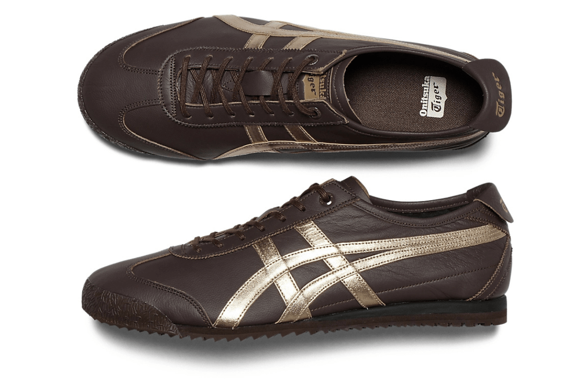 Tênis Onitsuka Tiger Mexico 66 SD Licorice Brown Champagne Marrom - Onitsuka Tiger - 1183A872 - 204 - 1
