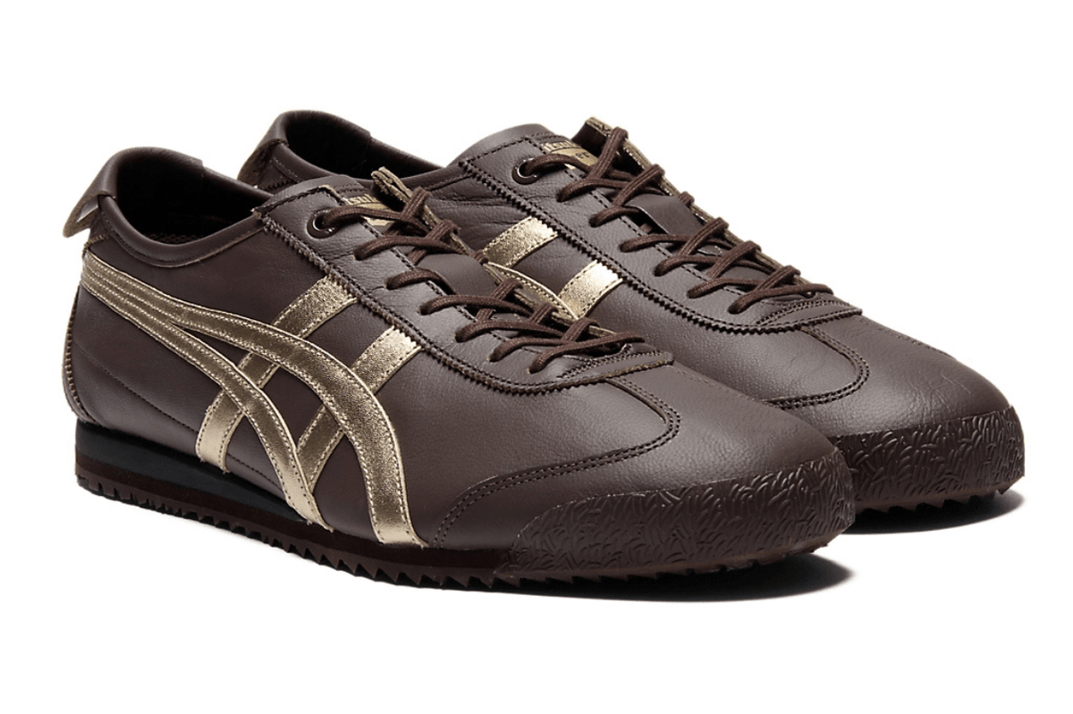 Tênis Onitsuka Tiger Mexico 66 SD Licorice Brown Champagne Marrom
