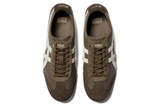 Vista traseira do Onitsuka Tiger Onitsuka Tiger Mexico 66 SD Vin Clay Canyon Cream mostrando calcanheira e detalhes do solado
