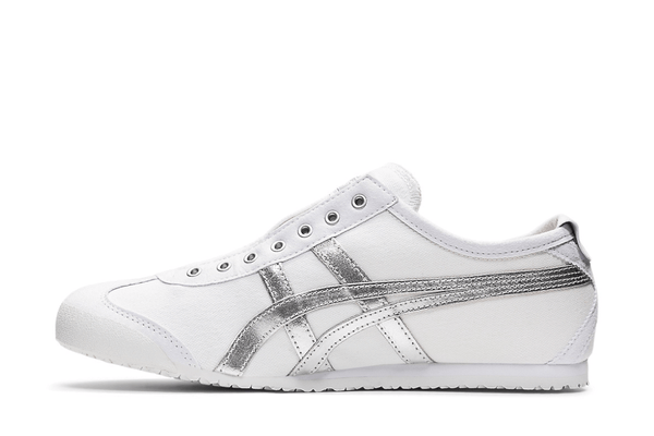Tênis Onitsuka Tiger Mexico 66 Slip-On White Pure Silver Prateado