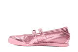 Vista lateral do Onitsuka Tiger Onitsuka Tiger Mexico 66 TGRS Pink Cameo/Cotton Candy Glitter Pack mostrando design do cabedal e logo da marca