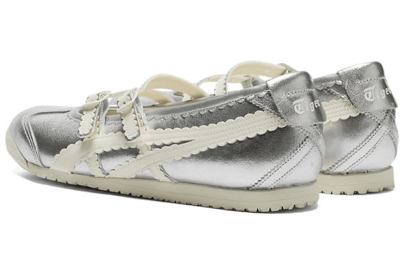Tênis Onitsuka Tiger Mexico 66 TGRS Silver Cream Prateado por R