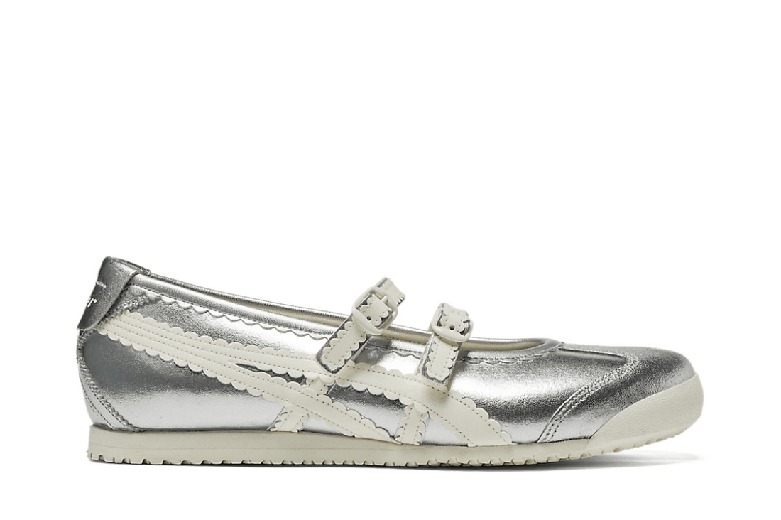 Tênis Onitsuka Tiger Mexico 66 TGRS Silver Cream Prateado - Onitsuka Tiger - 43774078386570