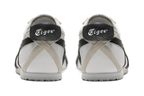 Vista frontal do Onitsuka Tiger Onitsuka Tiger Mexico 66 White Black mostrando biqueira e costuras