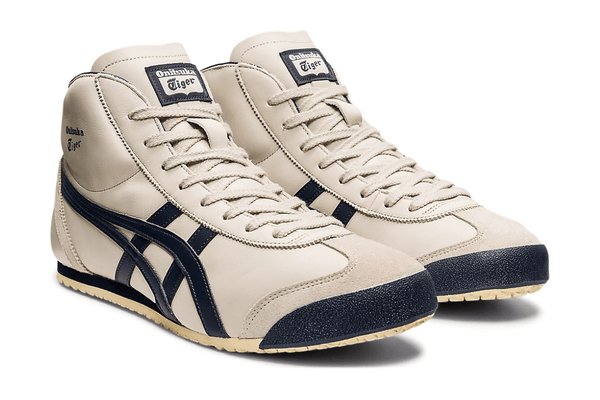 Tênis Onitsuka Tiger Mexico Mid Runner Birch/Indian Ink Bege