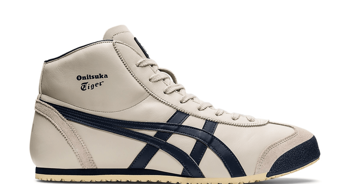 Tênis Onitsuka Tiger Mexico Mid Runner Birch/Indian Ink Bege | LK
