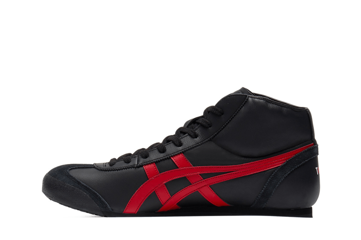 Tênis Onitsuka Tiger Mexico Mid Runner Black/Classic Red Preto - Onitsuka Tiger - 1183B577.001 - 1