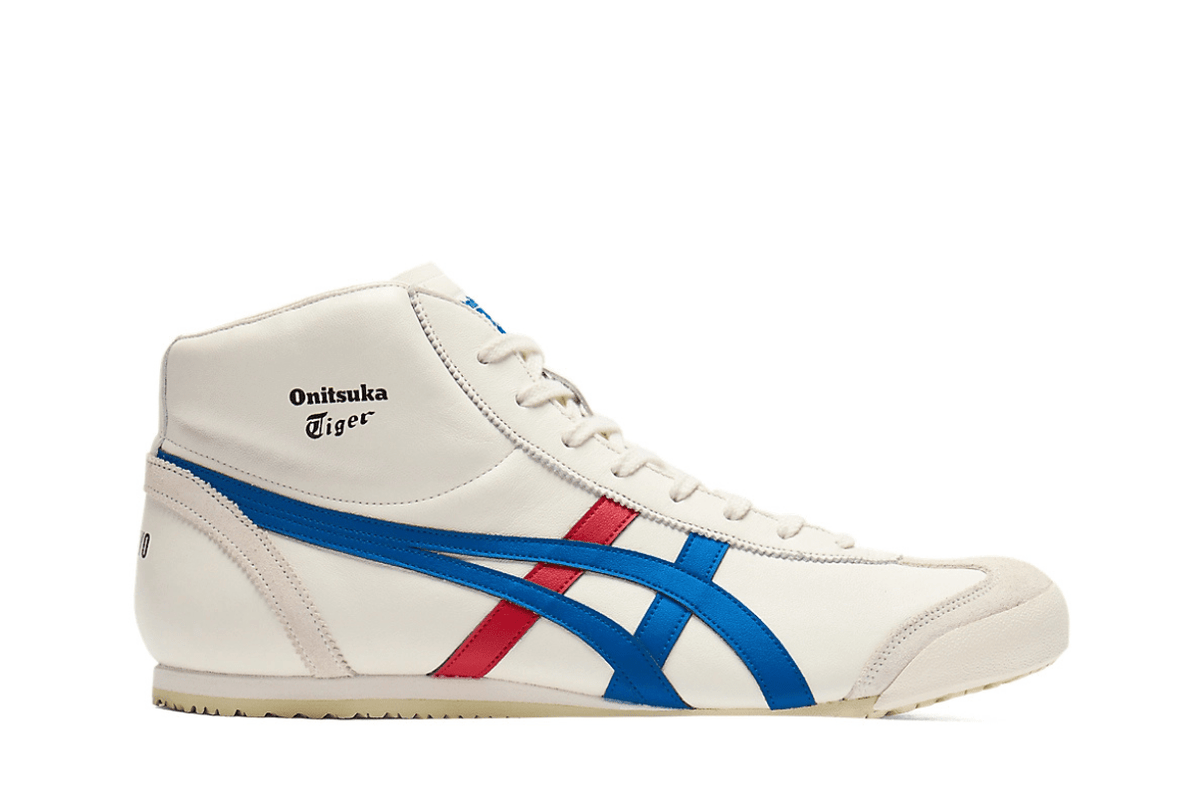 Tênis Onitsuka Tiger Mexico Mid Runner Cream/Directoire Blue Bege