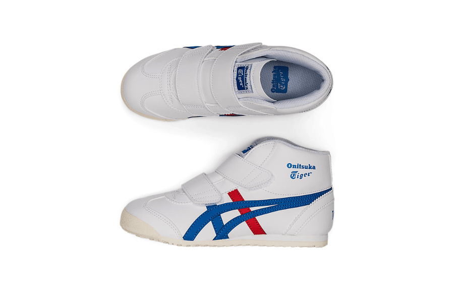 Tênis Onitsuka Tiger Mexico Mid Runner Kids White/Directoire Blue Branco - Onitsuka Tiger - 1184A002.100 - 1