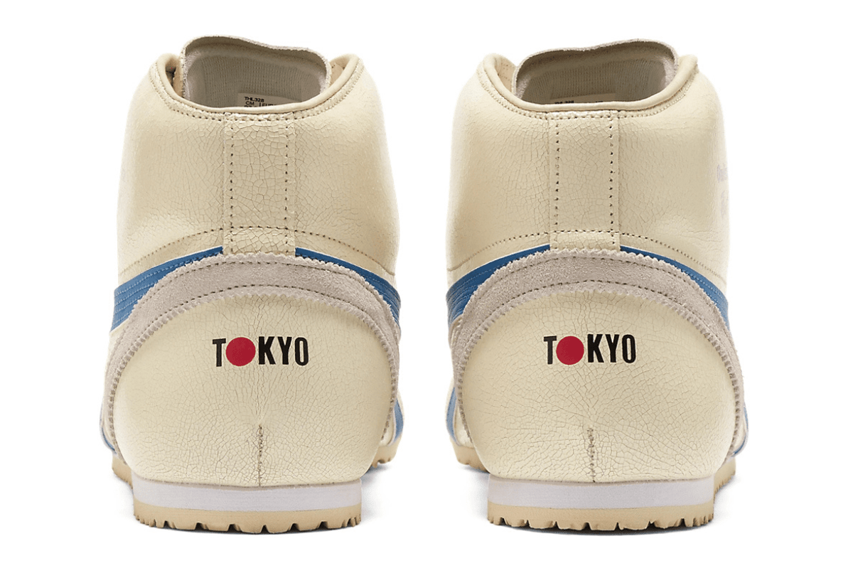 Tênis Onitsuka Tiger Mexico Mid Runner White/Blue Bege | LK Sneakers
