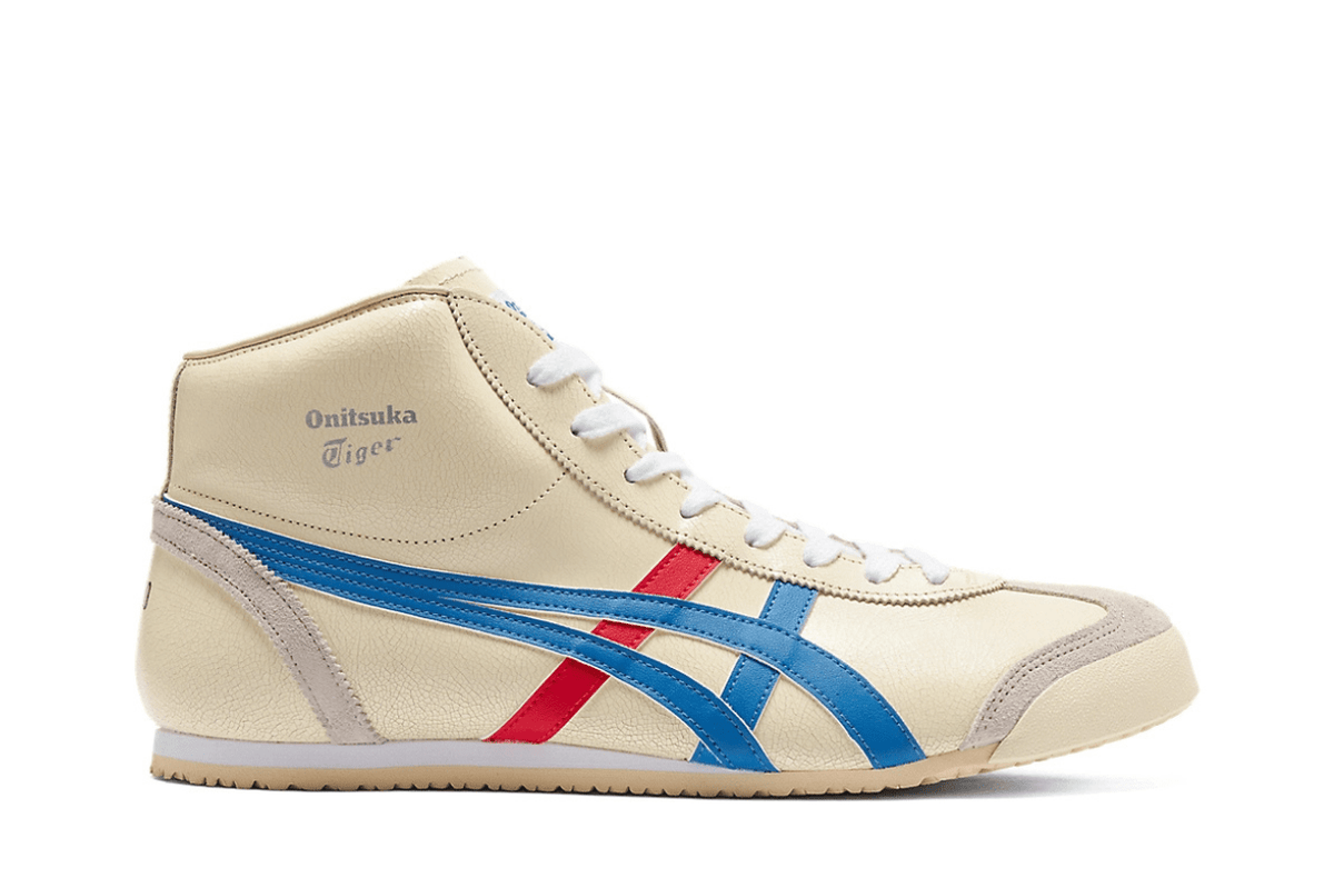 Tênis Onitsuka Tiger Mexico Mid Runner White/Blue Bege