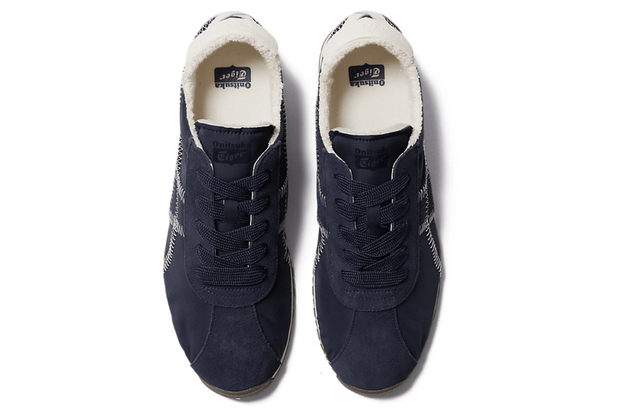 Onitsuka Tiger TIGER CORSAIR A55 ネイビー Tênis Onitsuka Tiger Tiger Corsair A55 Midnight Cream Azul por R