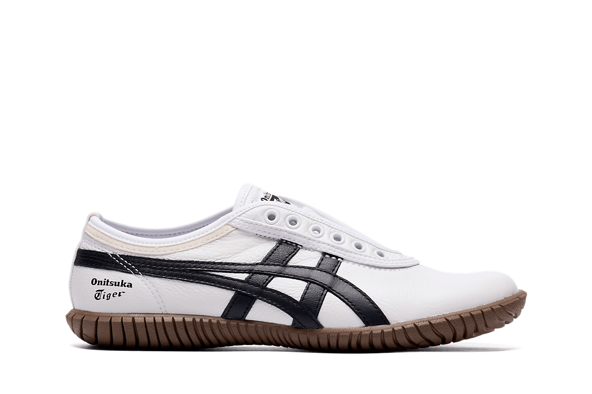 Tênis Onitsuka Tiger Tsunahiki Slip - On White/Black Branco - Onitsuka Tiger - 1183C529.101-1