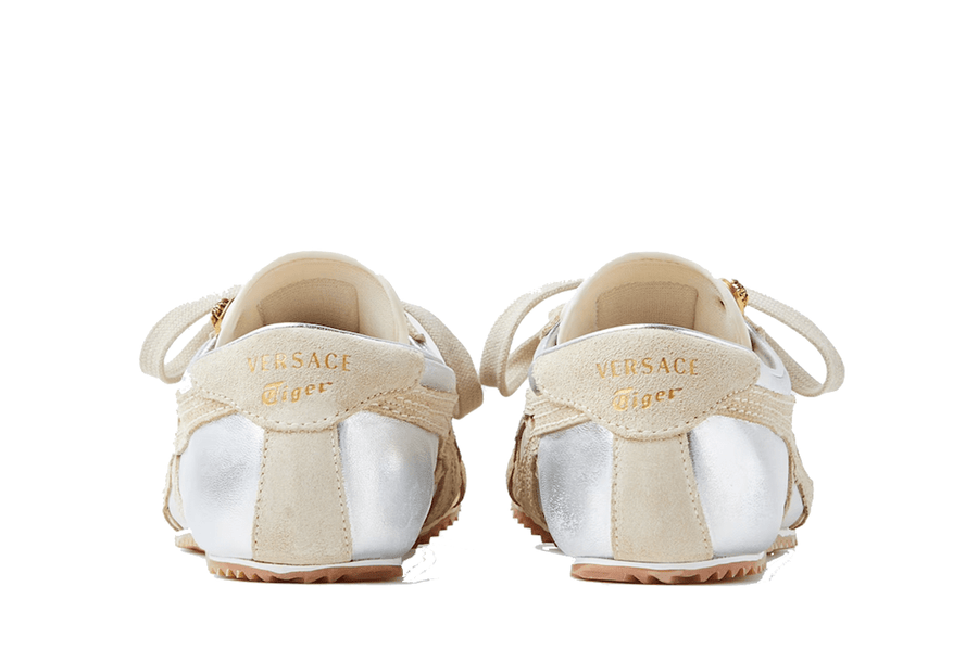 Tênis Onitsuka Tiger x Versace TAI-CHI Sakura Metallic Têniss Silver Gold Prateado