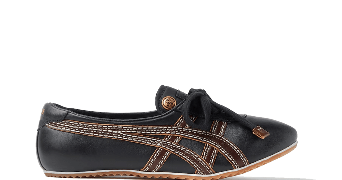 Tênis Onitsuka Tiger x Versace TAI-CHI Sakura Nappa Têniss Black