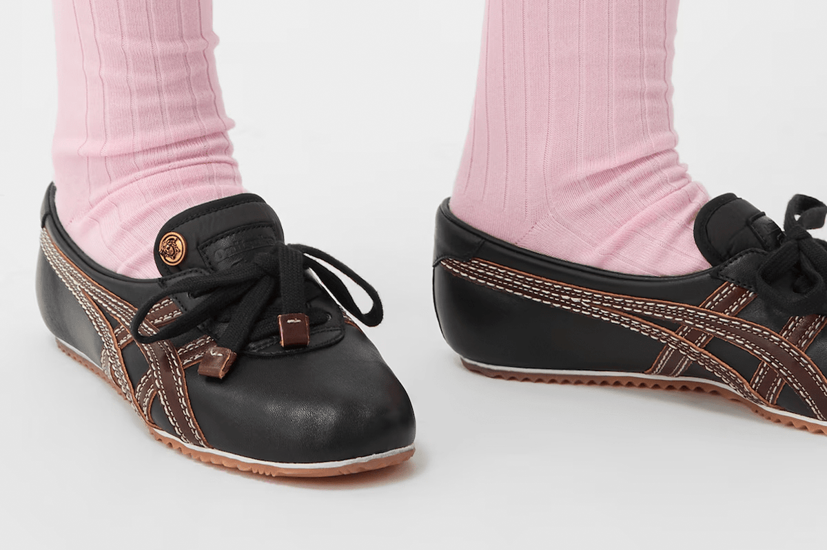 Tênis Onitsuka Tiger x Versace TAI-CHI Sakura Nappa Têniss Black