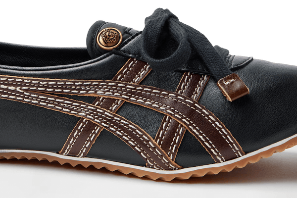 Tênis Onitsuka Tiger x Versace TAI-CHI Sakura Nappa Têniss Black Brown Preto