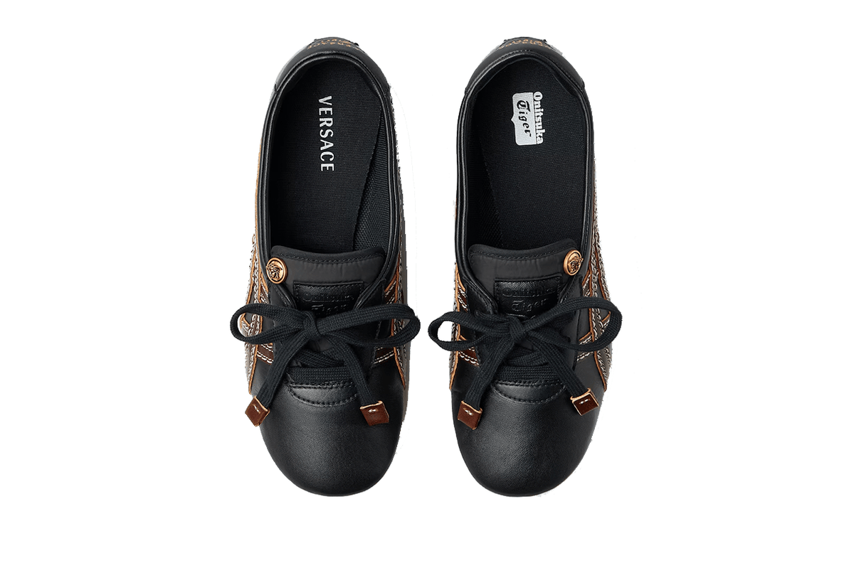 ちか　38 Tênis Onitsuka Tiger x Versace TAI-CHI Sakura Nappa Têniss Black