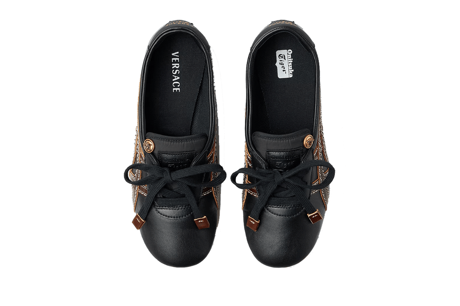 シナリー　W6、HS _CHOCOLATE_様 Tênis Onitsuka Tiger x Versace TAI-CHI Sakura Nappa Têniss Black