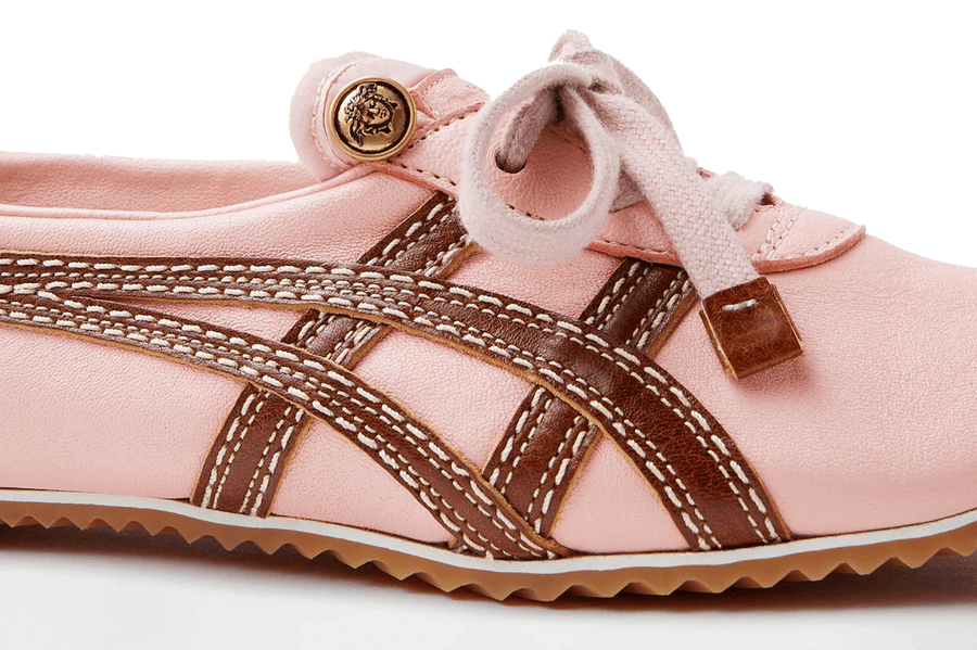 Tênis Onitsuka Tiger x Versace TAI-CHI Sakura Nappa Têniss Pink Rosa