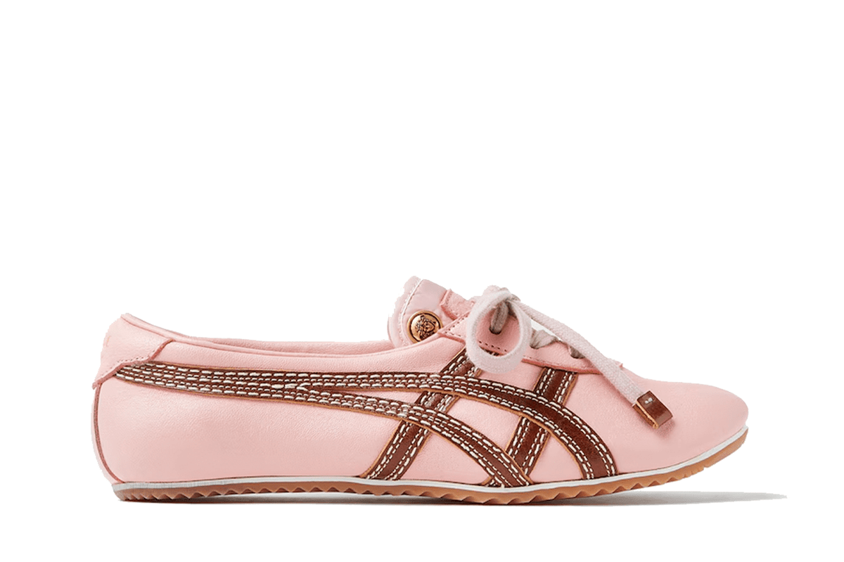 Tênis Onitsuka Tiger x Versace TAI-CHI Sakura Nappa Têniss Pink Rosa
