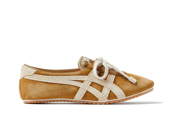 Tênis Onitsuka Tiger x Versace TAI-CHI Sakura Suede Sneakers Brown Bege