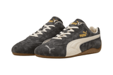 Vista traseira do Puma Puma Speedcat Faded Cast Iron Alpine Snow mostrando calcanheira e detalhes do solado