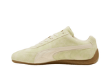Vista lateral do Puma Puma Speedcat Faded Cool Cucumber Alpine Snow mostrando design do cabedal e logo da marca