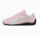Vista superior do Puma Puma Speedcat OG Pink White mostrando abertura, lingueta e cadarços