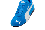 Vista traseira do Puma Puma Speedcat OG Team Royal White mostrando calcanheira e detalhes do solado