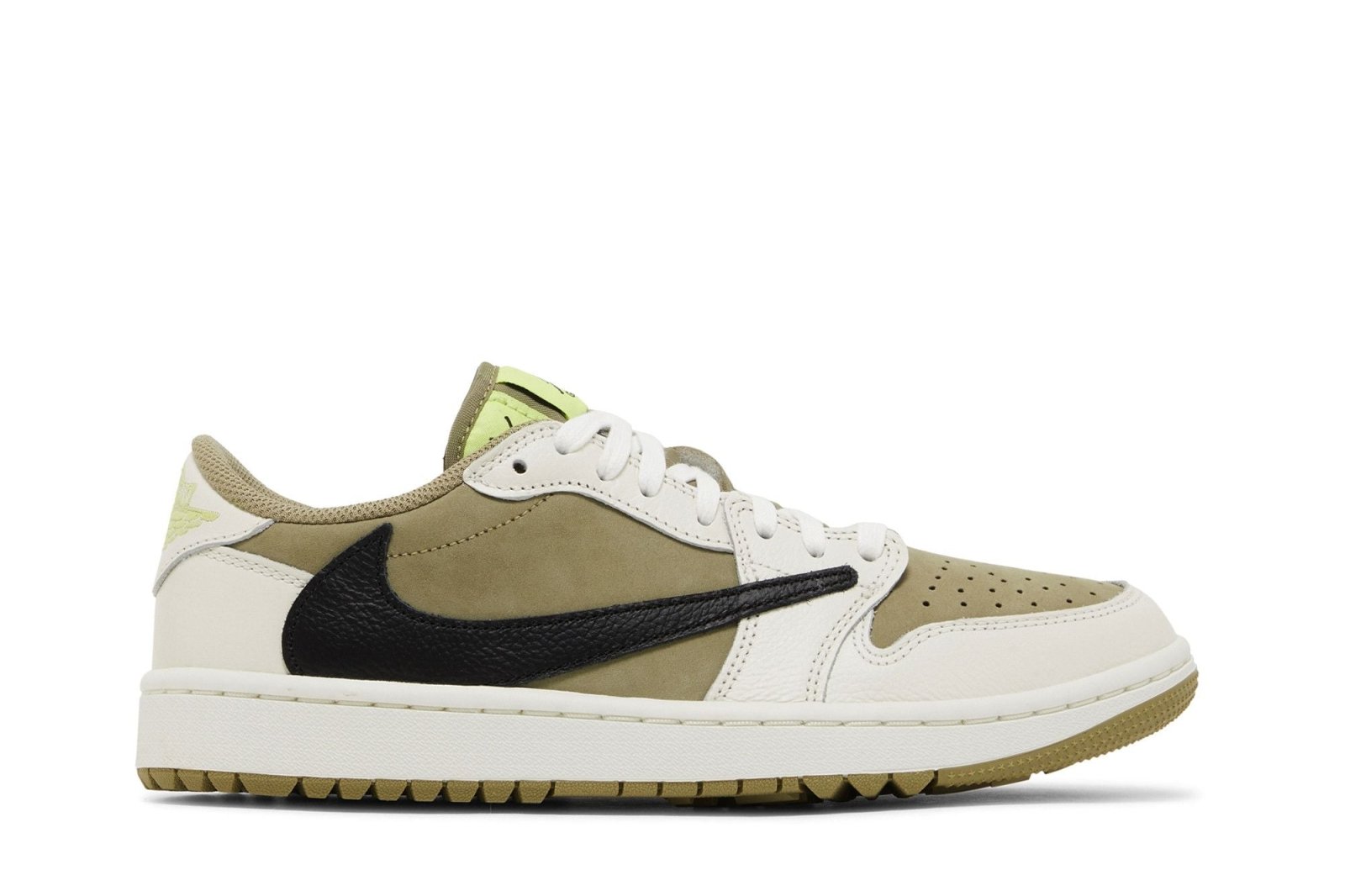 Tênis Travis Scott x Air Jordan 1 Low Golf Neutral Olive Verde - Jordan - FZ3124 200