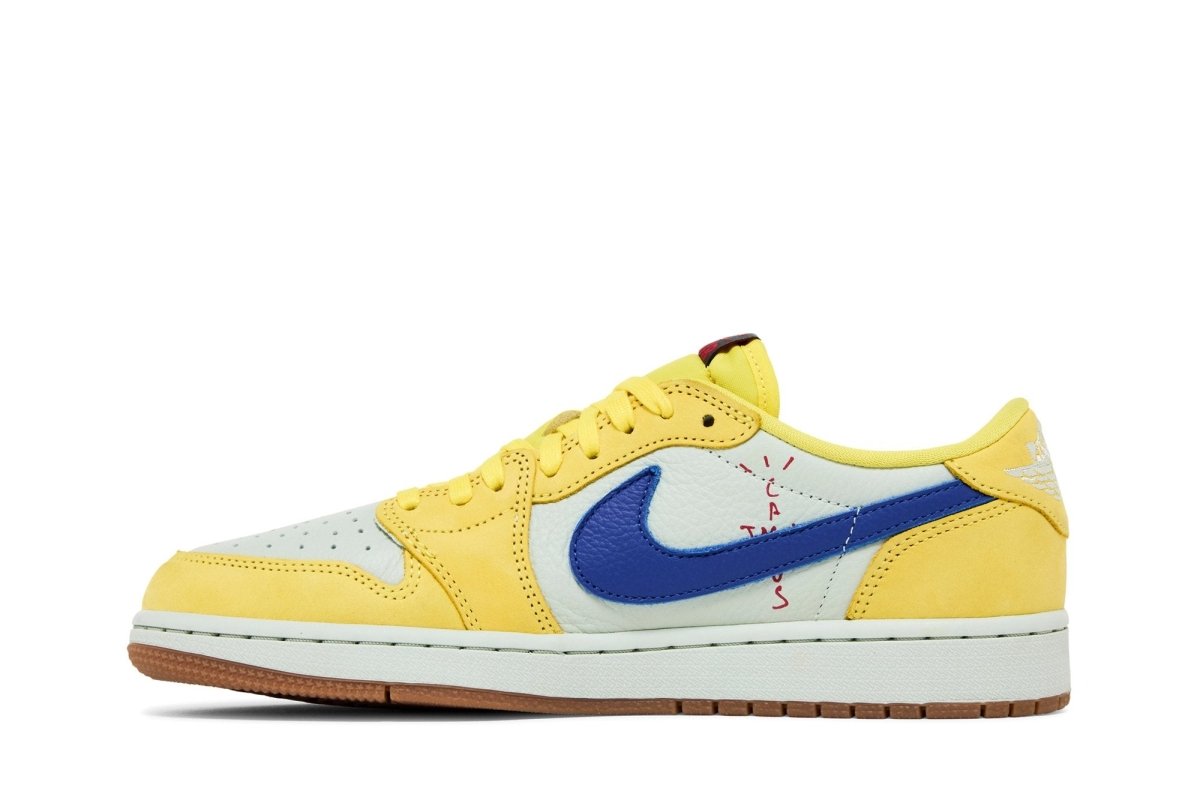 Tênis Travis Scott x Air Jordan 1 Low Og Canary Amarelo - LK Sneakers - DZ4137 - 700 - 1