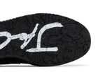 Vista superior do Jordan Nike Travis Scott x Jordan Jumpman Jack TR Dark Mocha Nobuck Lona mostrando abertura, lingueta e cadarços