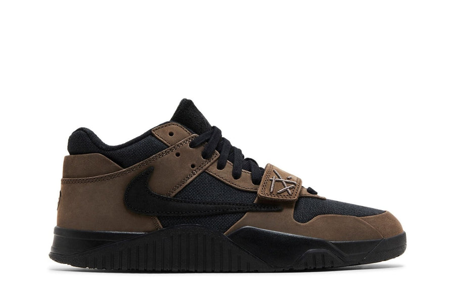 Jordan Nike Travis Scott x Jordan Jumpman Jack TR Dark Mocha Nobuck Lona tênis original na LK Sneakers