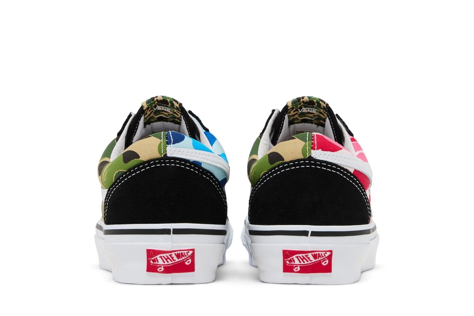 Tênis Vans Old Skool Lx x Bape Abc Camo Pink Blue Green Preto - Vans - V1004001060001