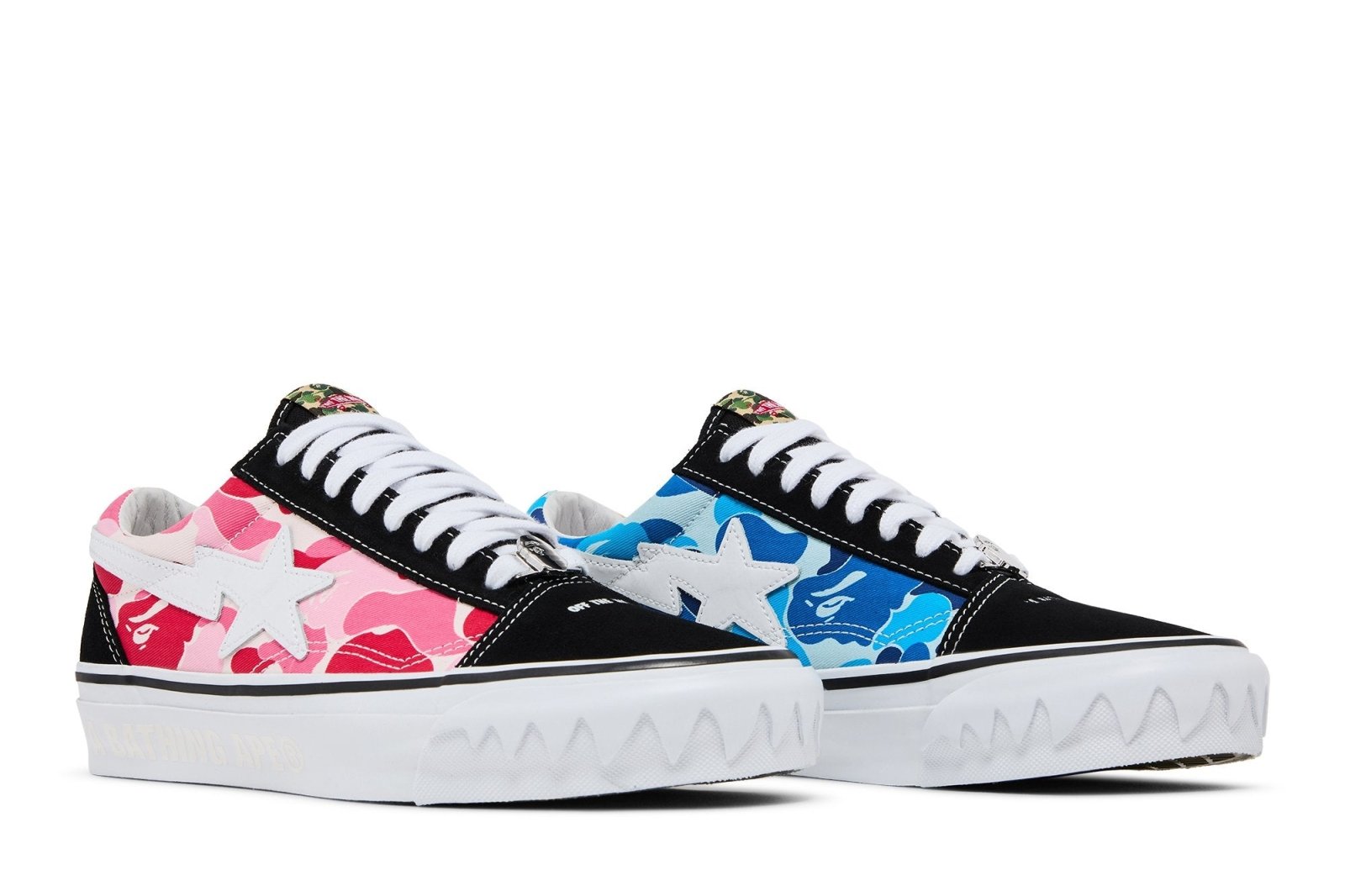 Tênis Vans Old Skool Lx x Bape Abc Camo Pink Blue Green Preto - Vans - V1004001060001