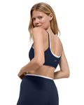 Top Alo Yoga Airbrush Double Up Azul Marinho/Branco - Alo Yoga - w9875r_01 - 1