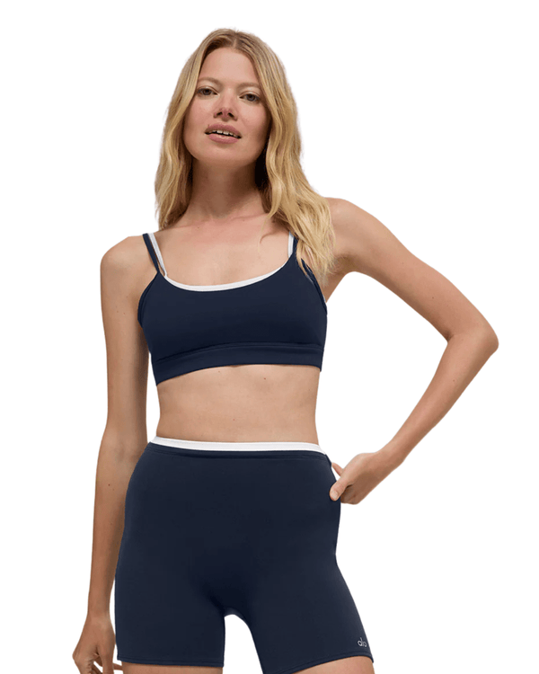 Top Alo Yoga Airbrush Double Up Azul Marinho/Branco - Alo Yoga - w9875r_01 - 1