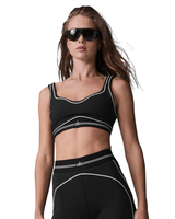 Vista lateral Top Alo Yoga Airbrush Heart Throb