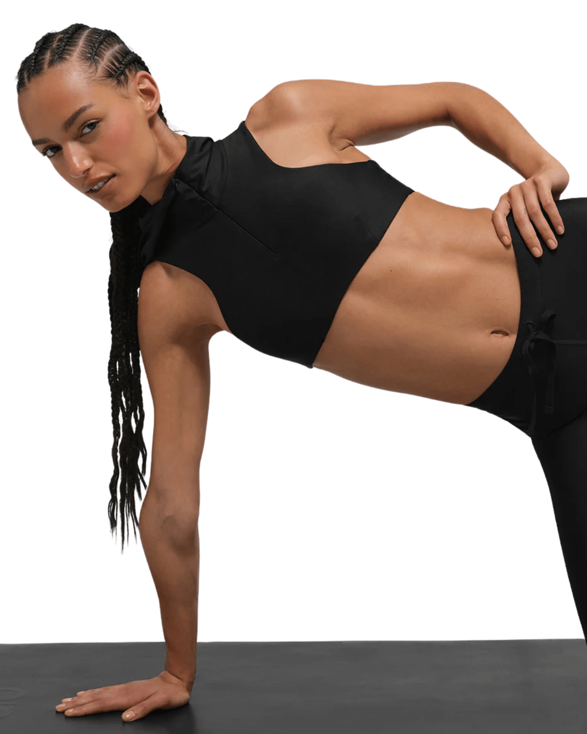 Top Alo Yoga Airlift Light Speed Hooded Black Preto - LK